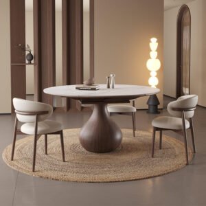 OEM Round Dining Table with Turntable