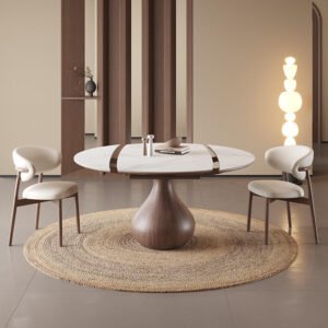 OEM Round Dining Table with Turntable