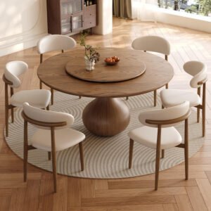 OEM Round Dining Table with Turntable