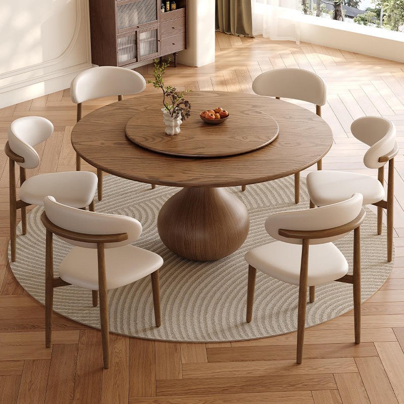 OEM Round Dining Table with Turntable