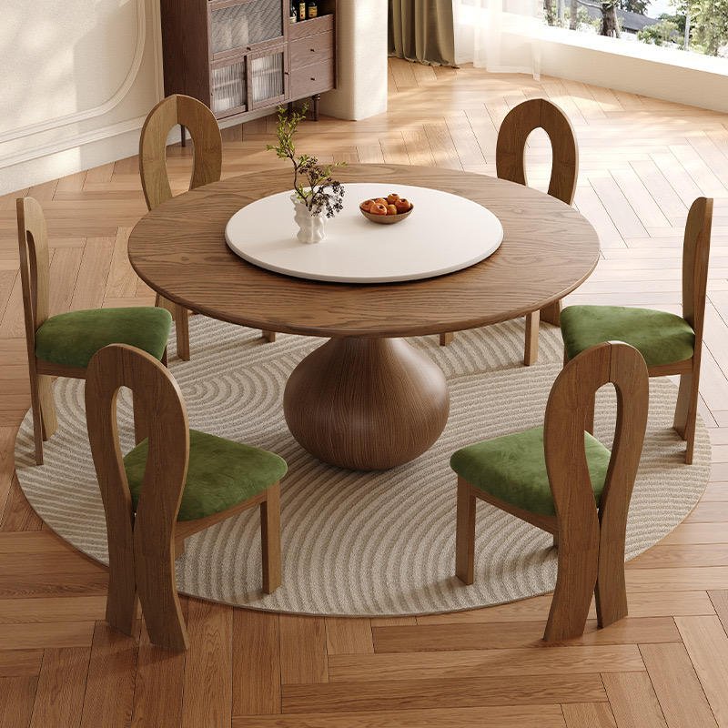 OEM Round Dining Table with Turntable